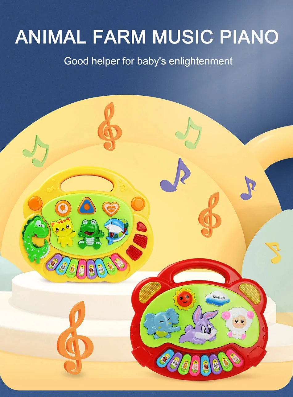 Kids Cartoon Piano Keyboard Toy – Educational Instrument