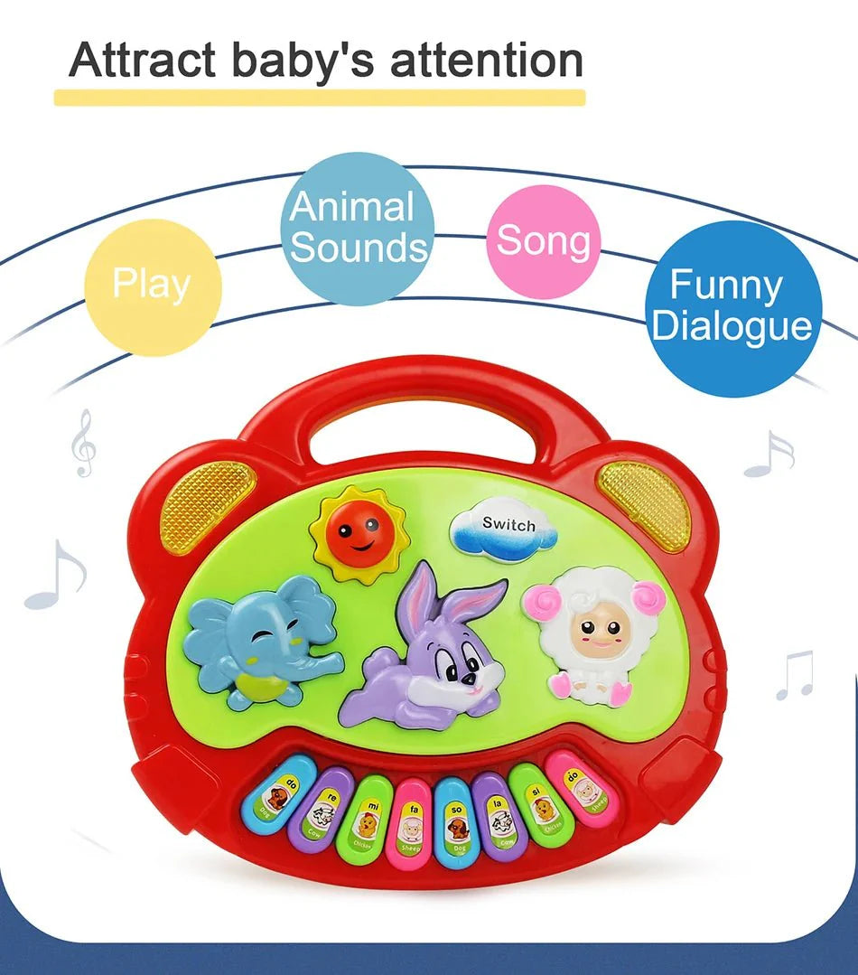 Kids Cartoon Piano Keyboard Toy – Educational Instrument