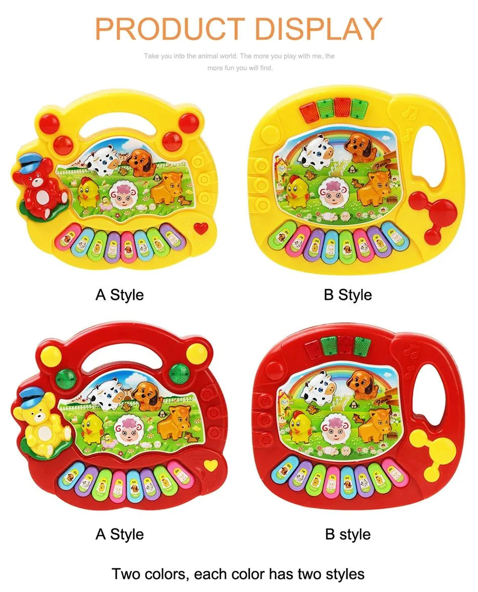 Kids Cartoon Piano Keyboard Toy – Educational Instrument