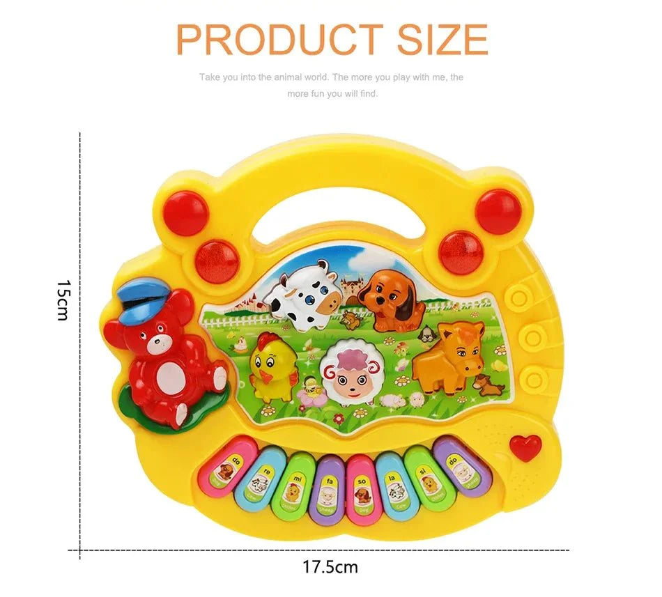 Kids Cartoon Piano Keyboard Toy – Educational Instrument