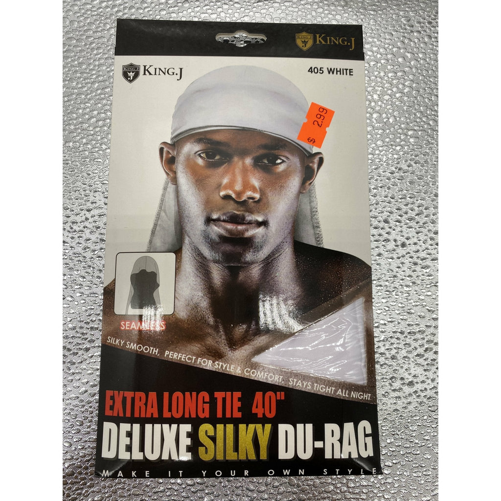 KING.J EXTRA LONG TIE 40" DELUXE SILKY DU-RAG