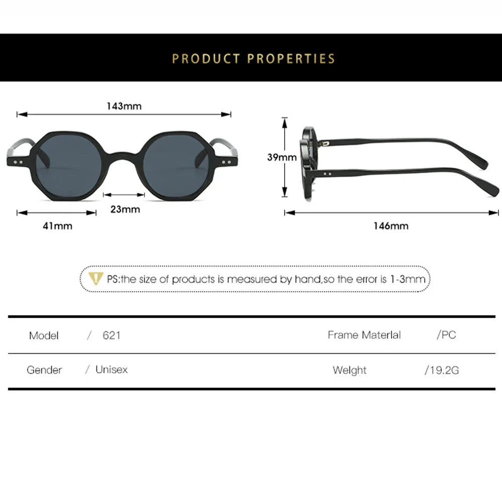 Retro Small Round Sunglasses – UV protection