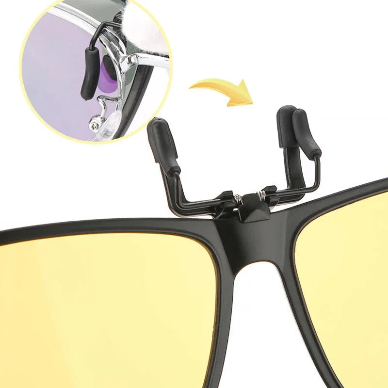 Unisex Clip-On Polarized Sunglasses – UV Protection