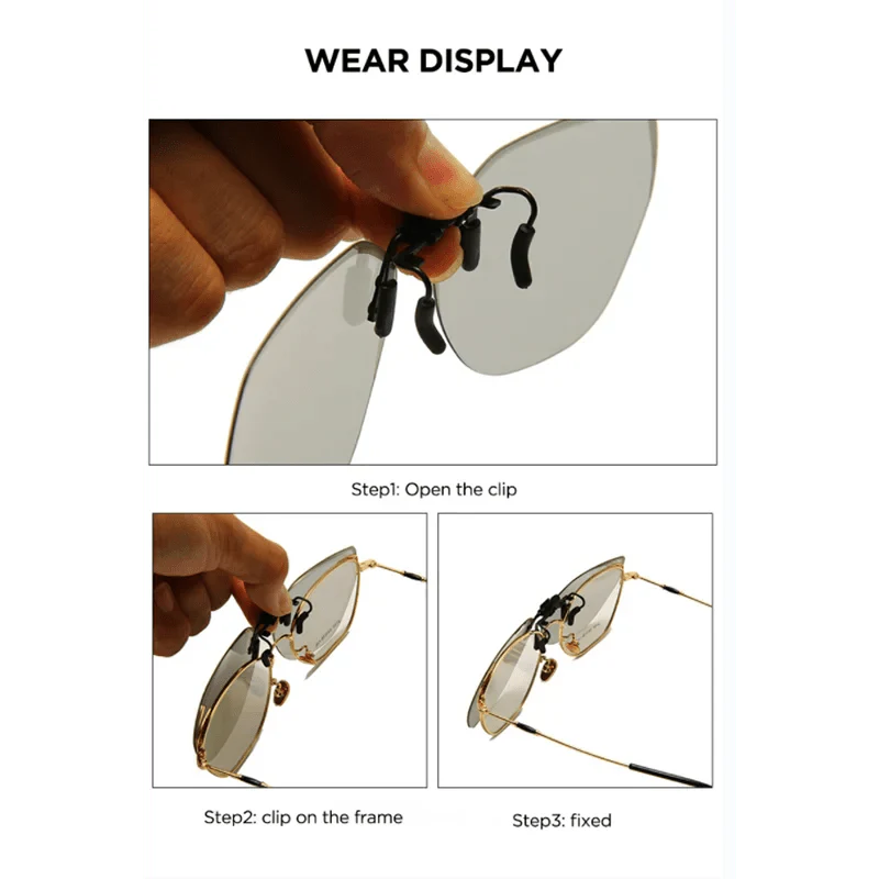 Unisex Clip-On Polarized Sunglasses – UV Protection