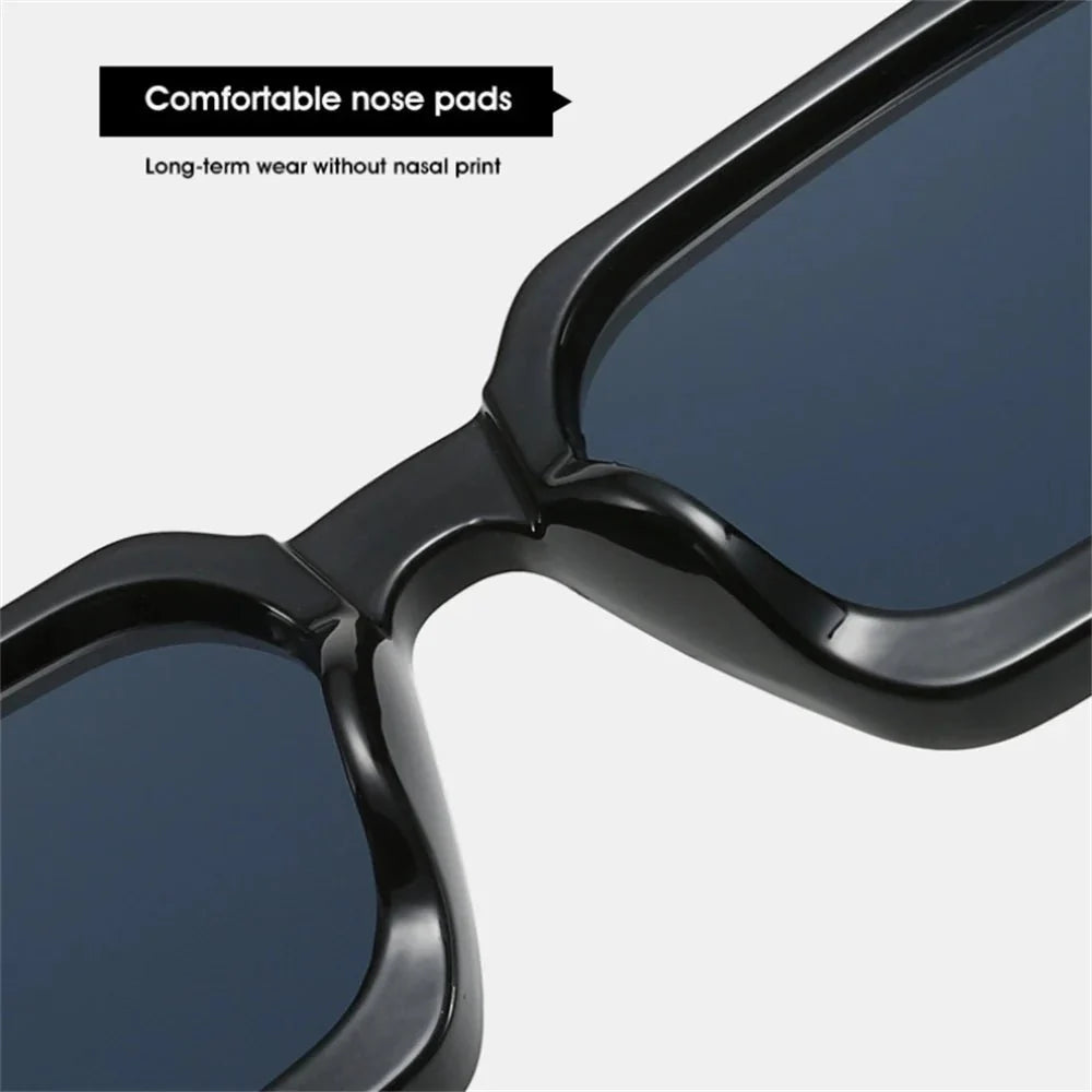 Square Frame Sunglasses – UV protection Anti-Reflective Large Lens Design