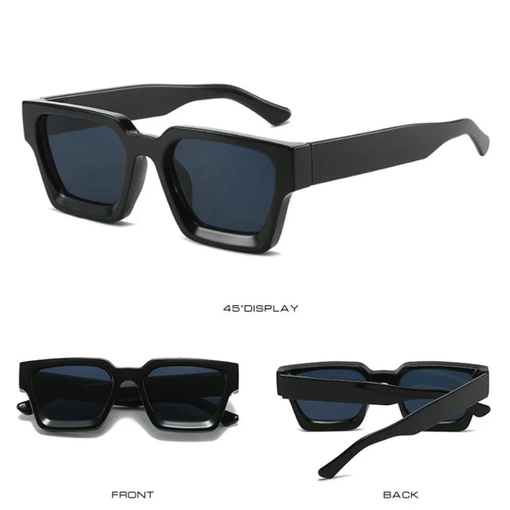 Square Frame Sunglasses – UV protection Anti-Reflective Large Lens Design