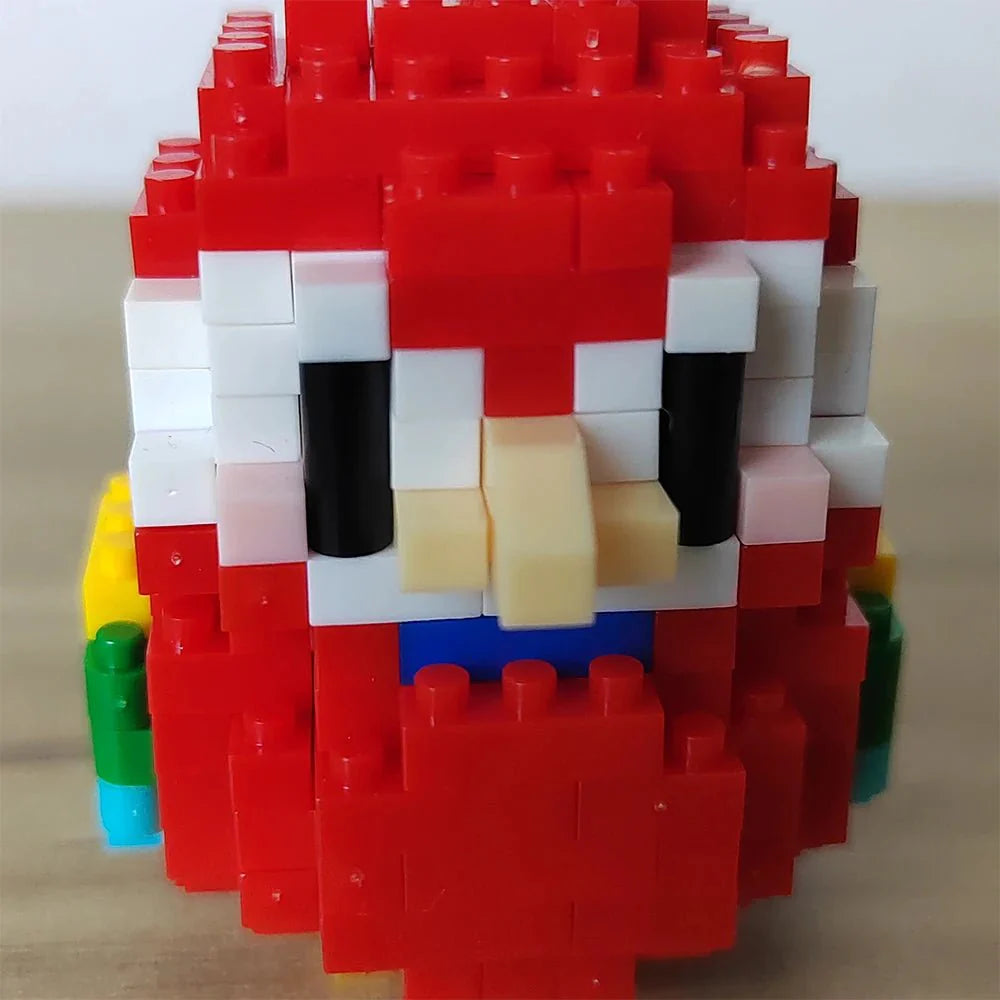 BUILT Colorful Parrot Micro Mini Building Blocks – Educational DIY Toy