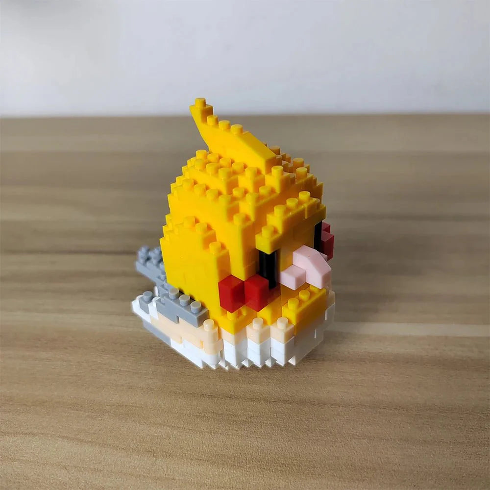 BUILT Colorful Parrot Micro Mini Building Blocks – Educational DIY Toy