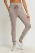 Highwaist Slim-Fit Cuffed Joggers