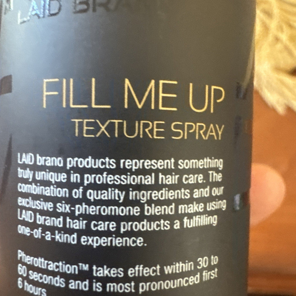 Laid Brand Fill Me Up Texture Spray 5.4 Oz(cap Missing)
