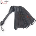 Cowhide Black Leather Flogger – 100 Falls Flogger Whip | Leather Bond