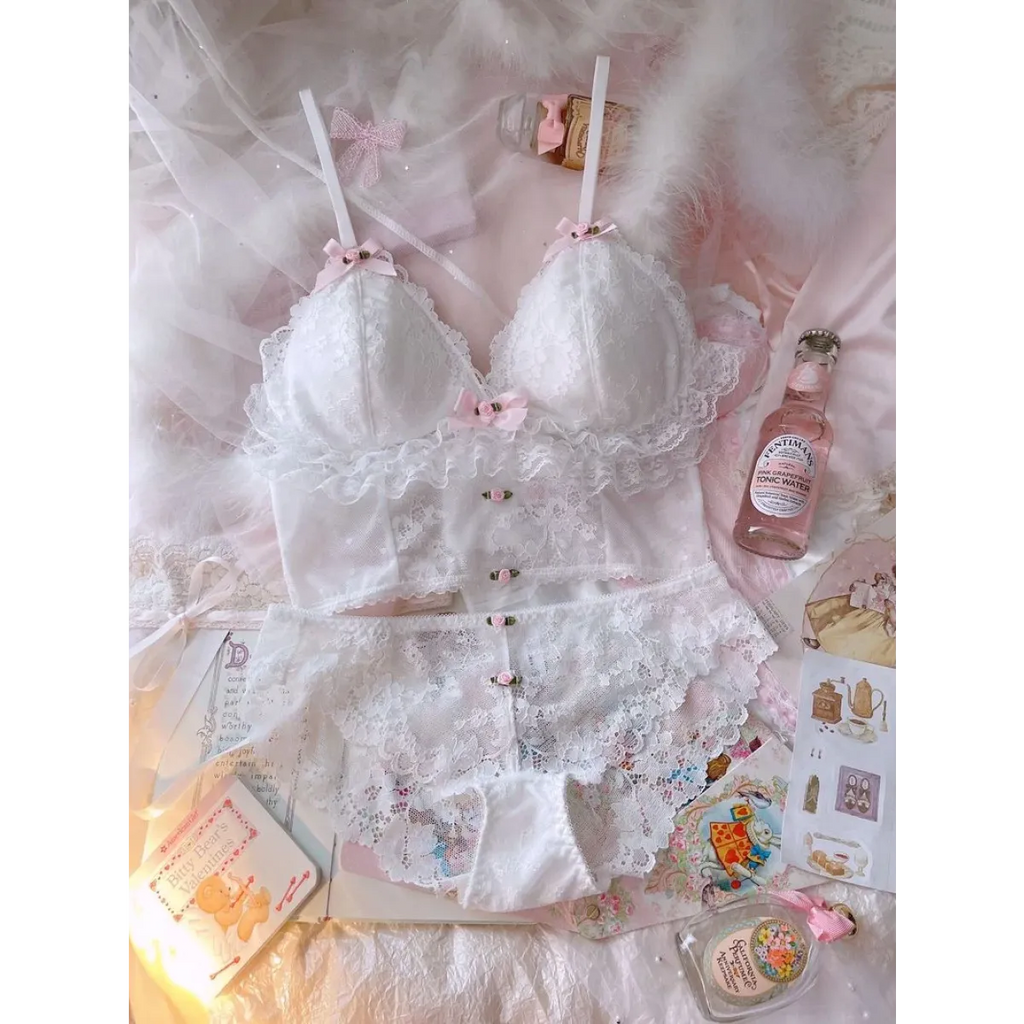 Sweet Lace Bow Lingerie Set