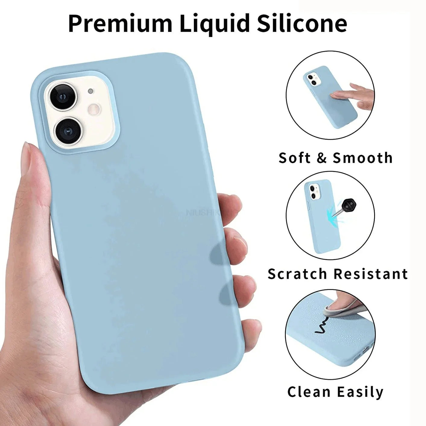 Liquid Silicone Phone Case – Full Coverage Protective Cover