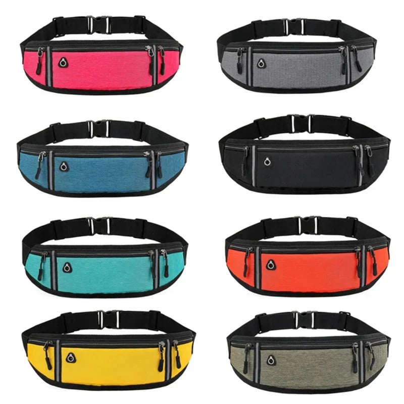 Waterproof Running Waist Bag – Lightweight Reflective Fanny Pack