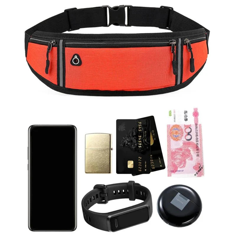 Waterproof Running Waist Bag – Lightweight Reflective Fanny Pack