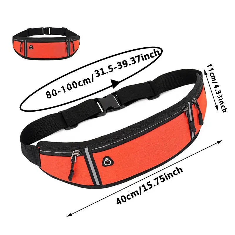 Waterproof Running Waist Bag – Lightweight Reflective Fanny Pack