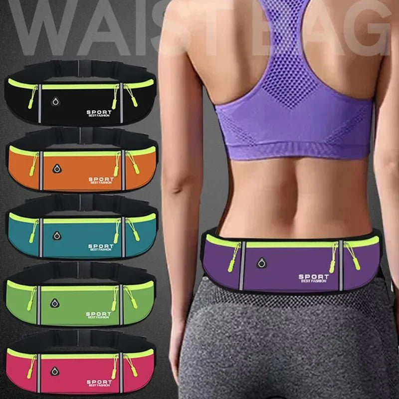 Waterproof Running Waist Bag – Lightweight Reflective Fanny Pack