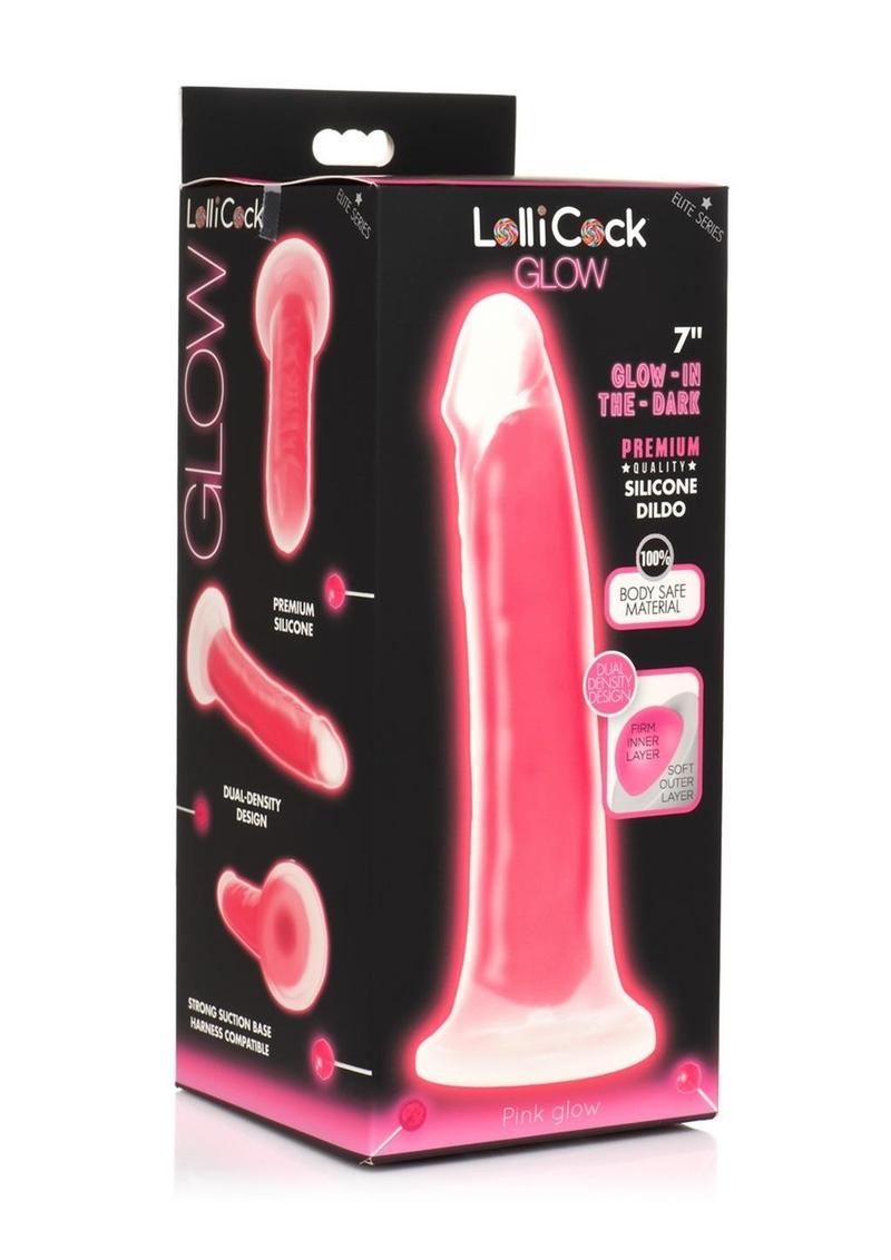 LolliCock Glow Premium Silicone Glow-in-the-Dark Dildo