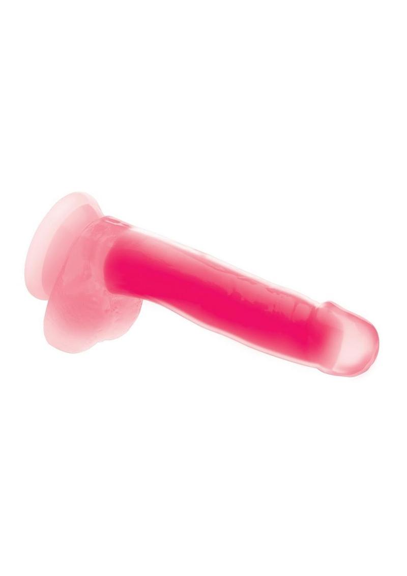 LolliCock Glow Dual-Density Silicone Glow-in-the-Dark Dildo with Balls