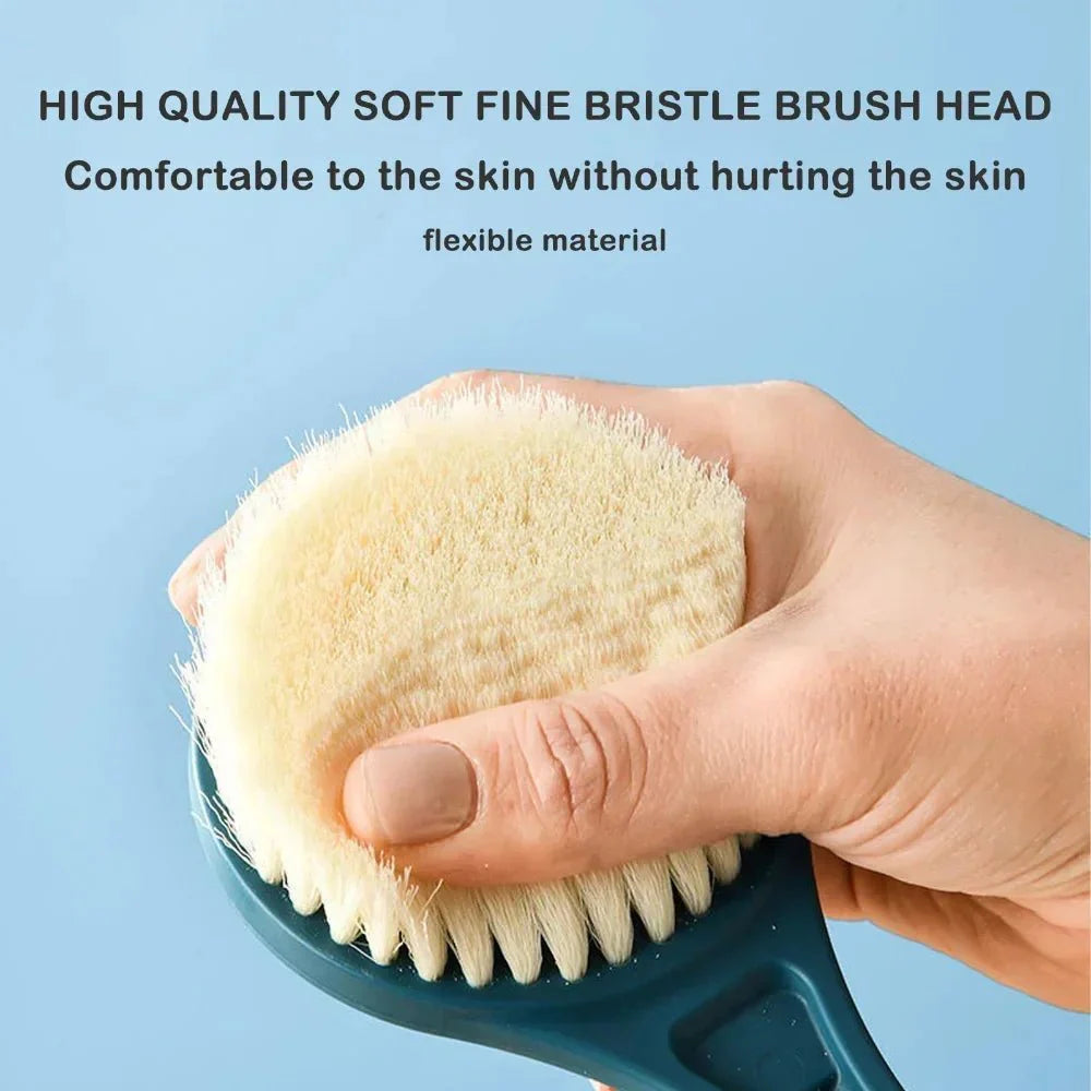 Long Handle Soft Bristle Bath Brush – Back Scrubber