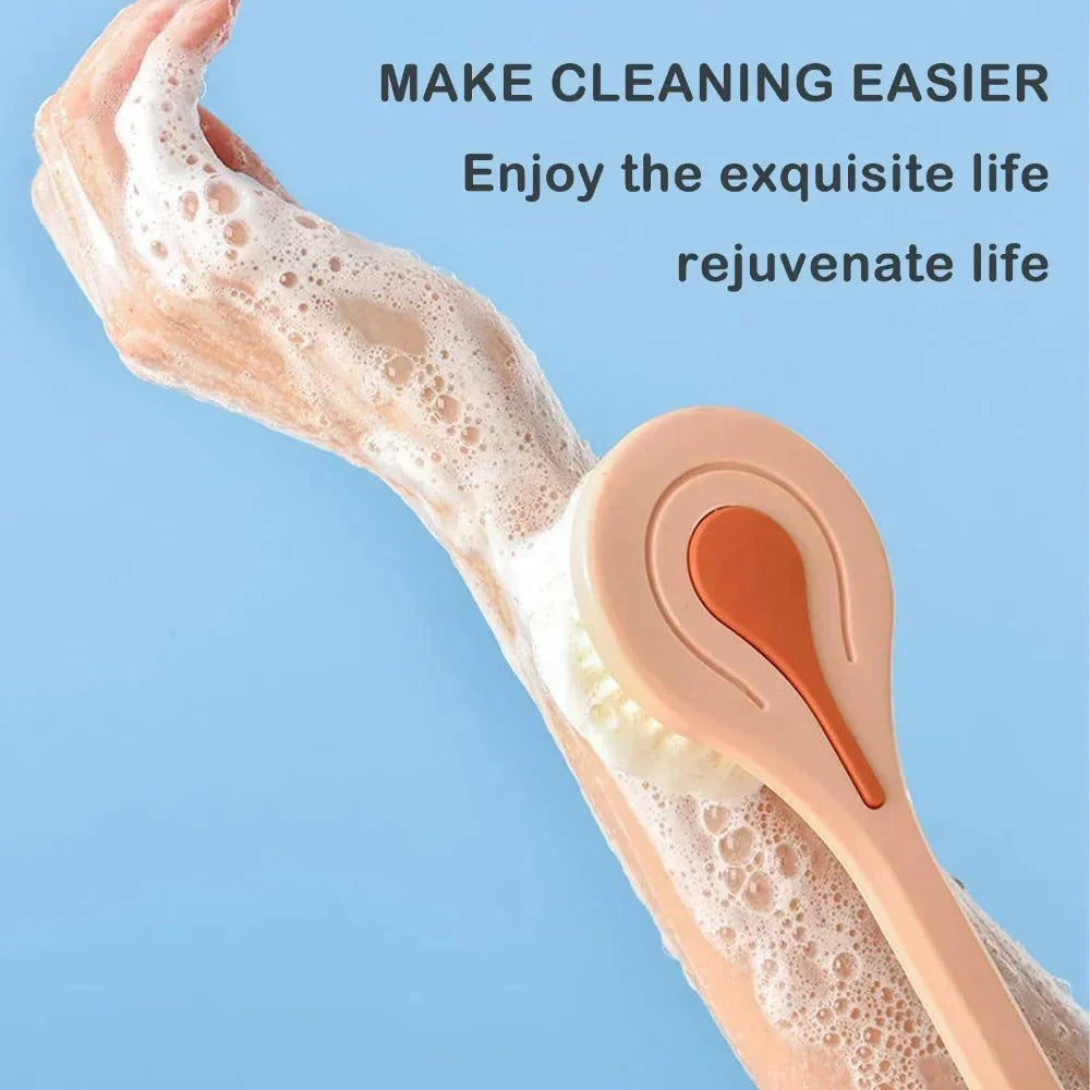 Long Handle Soft Bristle Bath Brush – Back Scrubber