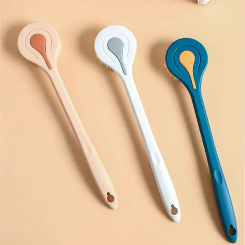 Long Handle Soft Bristle Bath Brush – Back Scrubber