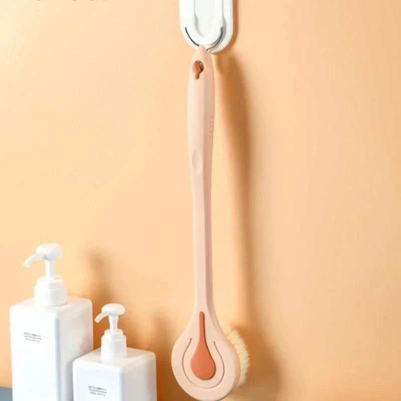 Long Handle Soft Bristle Bath Brush – Back Scrubber