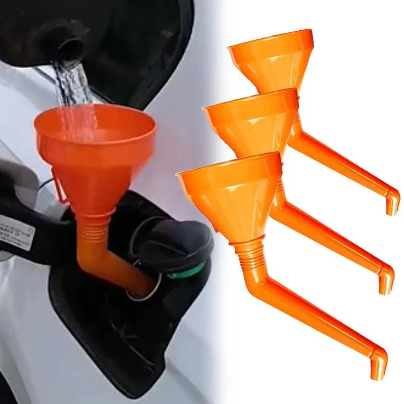 Long Mouth Refueling Funnel with Filter – Car and Motorcycle Engine Oil Filling Tool