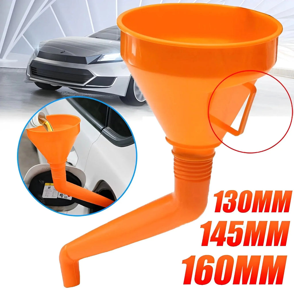 Long Mouth Refueling Funnel with Filter – Car and Motorcycle Engine Oil Filling Tool