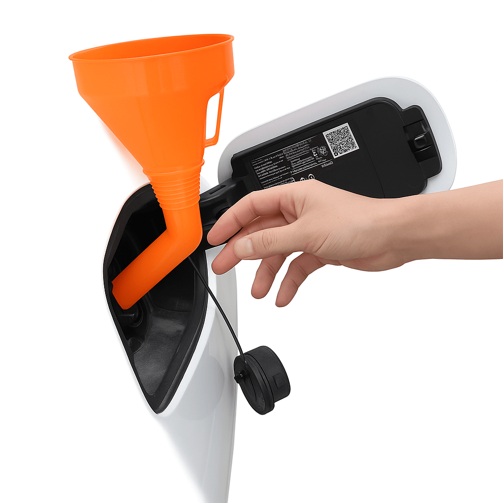 Long Mouth Refueling Funnel with Filter – Car and Motorcycle Engine Oil Filling Tool