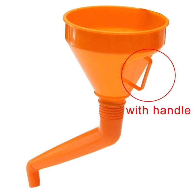 Long Mouth Refueling Funnel with Filter – Car and Motorcycle Engine Oil Filling Tool