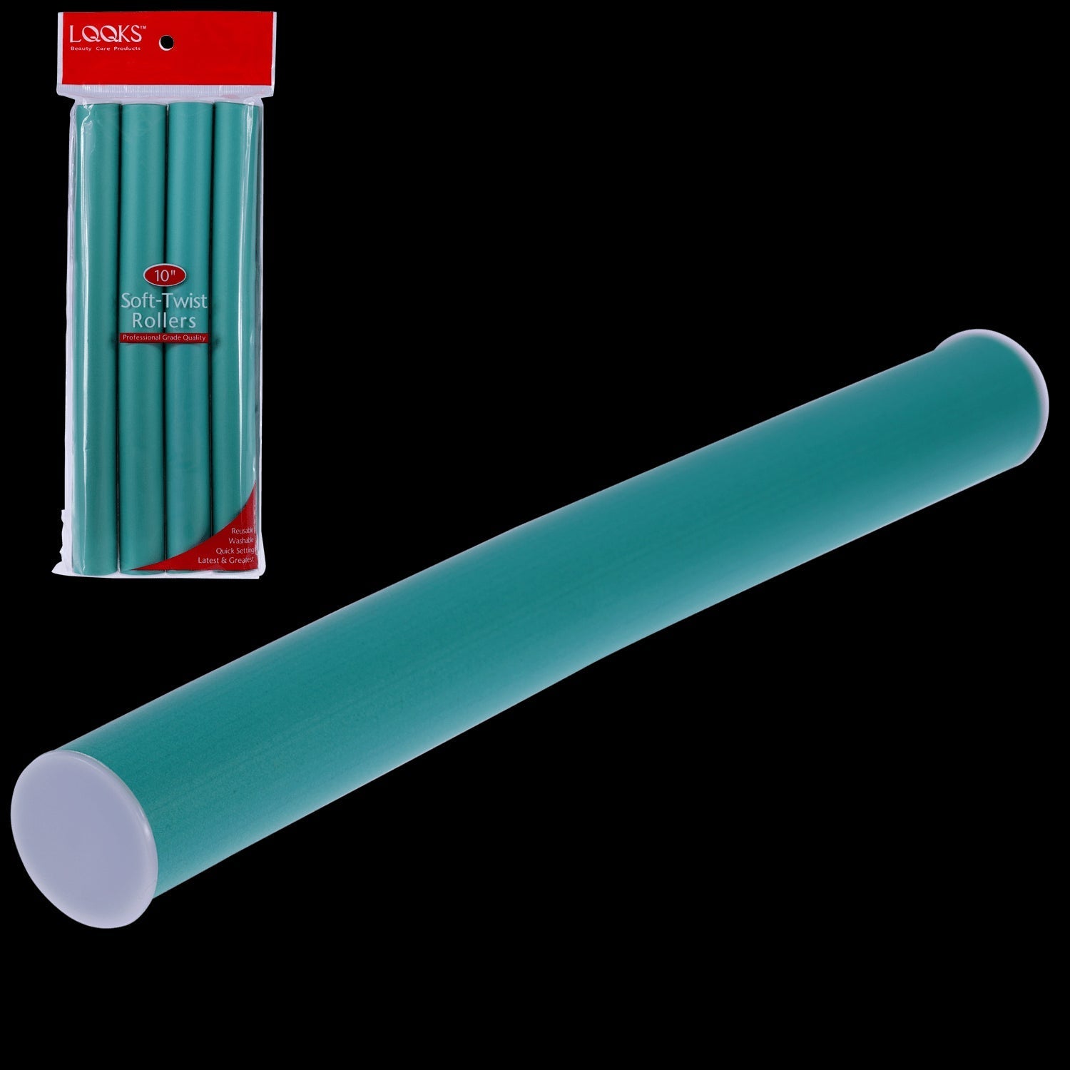 LQQKS 10" SOFT-TWIST ROLLER  GREEN 1"