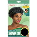 LQQKS LARGE VINYL SHOWER CAP BLACK