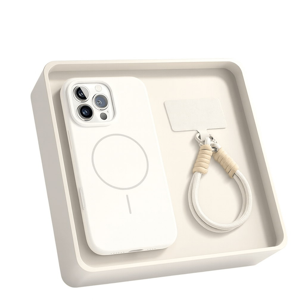 Strong Magnetic Silicone Phone Case – Wireless Charging Compatible (for iPhone 12-16 Series)