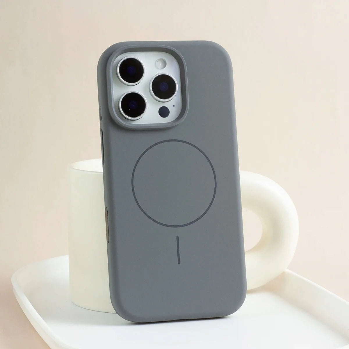 Strong Magnetic Silicone Phone Case – Wireless Charging Compatible (for iPhone 12-16 Series)