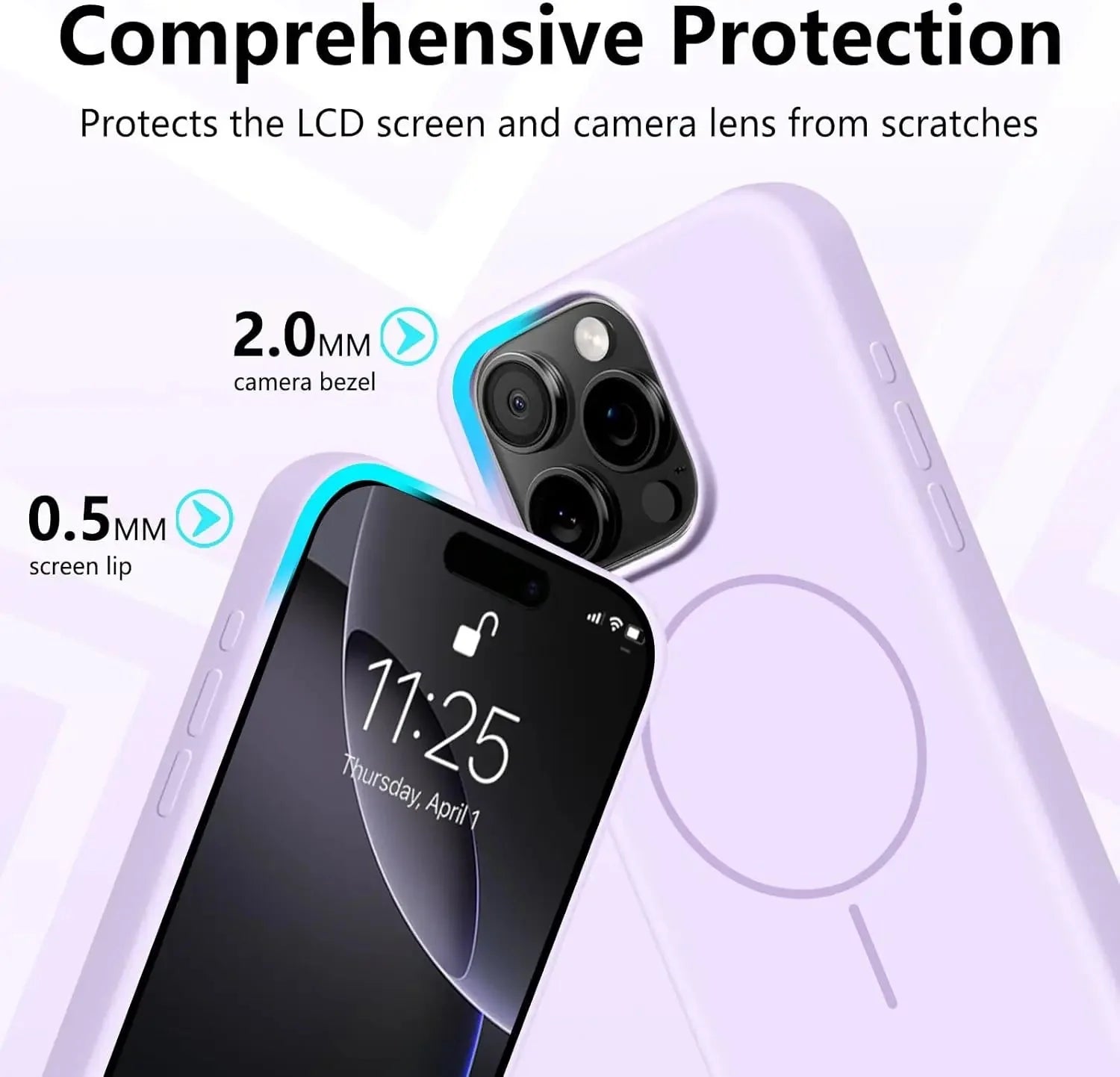 Strong Magnetic Silicone Phone Case – Wireless Charging Compatible (for iPhone 12-16 Series)