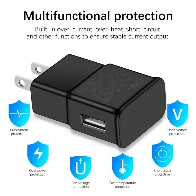 5V 2A Fast Charging USB Wall Charger – Travel Power Adapter