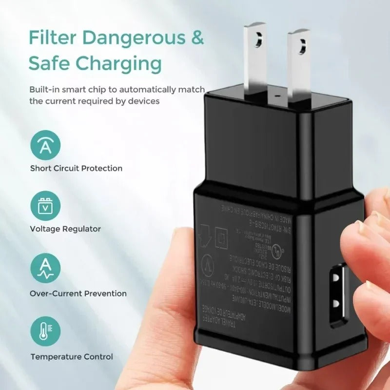 5V 2A Fast Charging USB Wall Charger – Travel Power Adapter