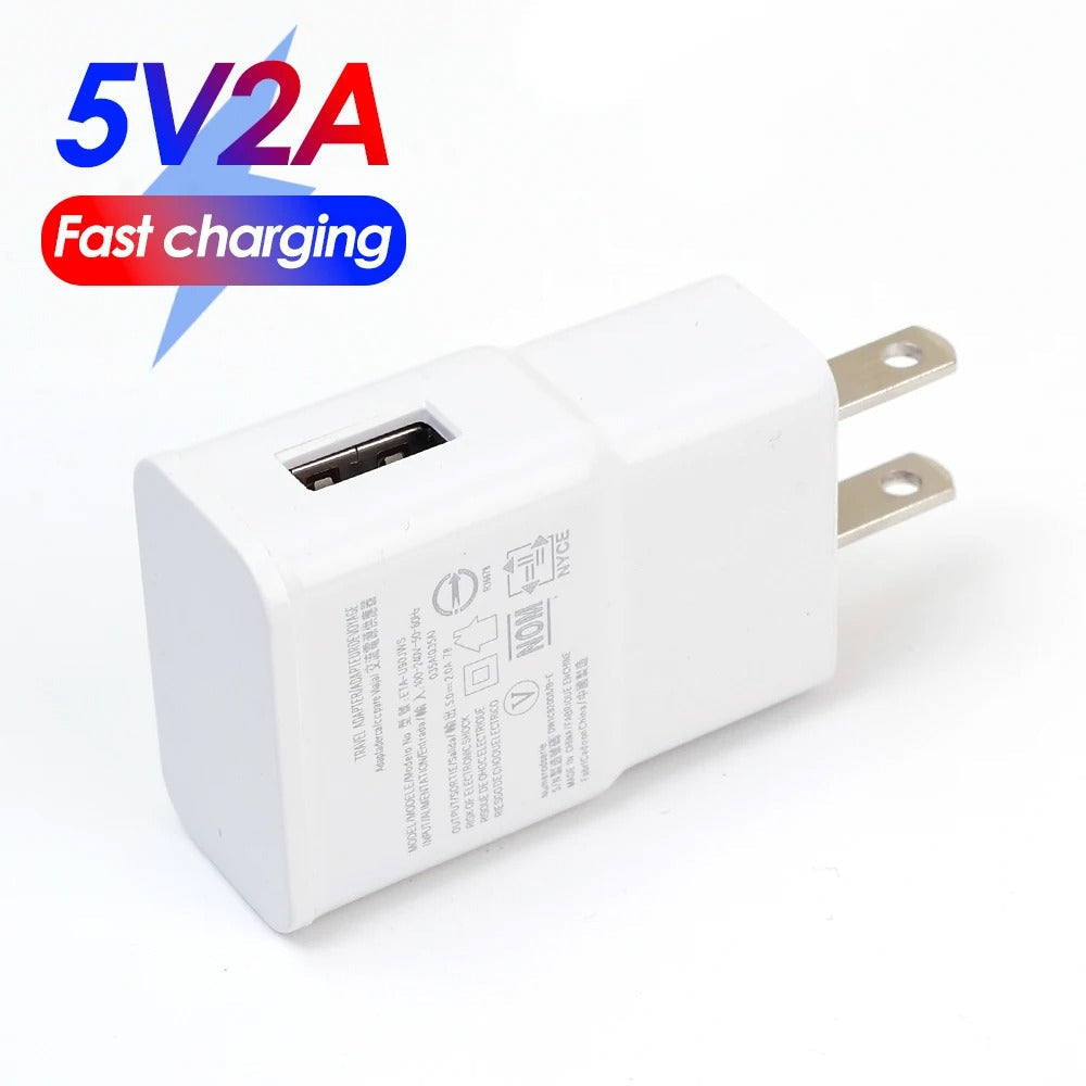 5V 2A Fast Charging USB Wall Charger – Travel Power Adapter