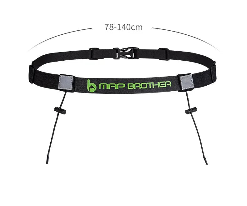 Race Number Belt – Marathon and Triathlon Running Belt with Gel Holder
