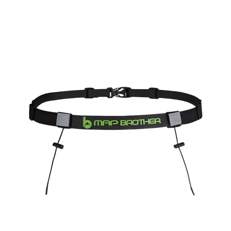 Race Number Belt – Marathon and Triathlon Running Belt with Gel Holder