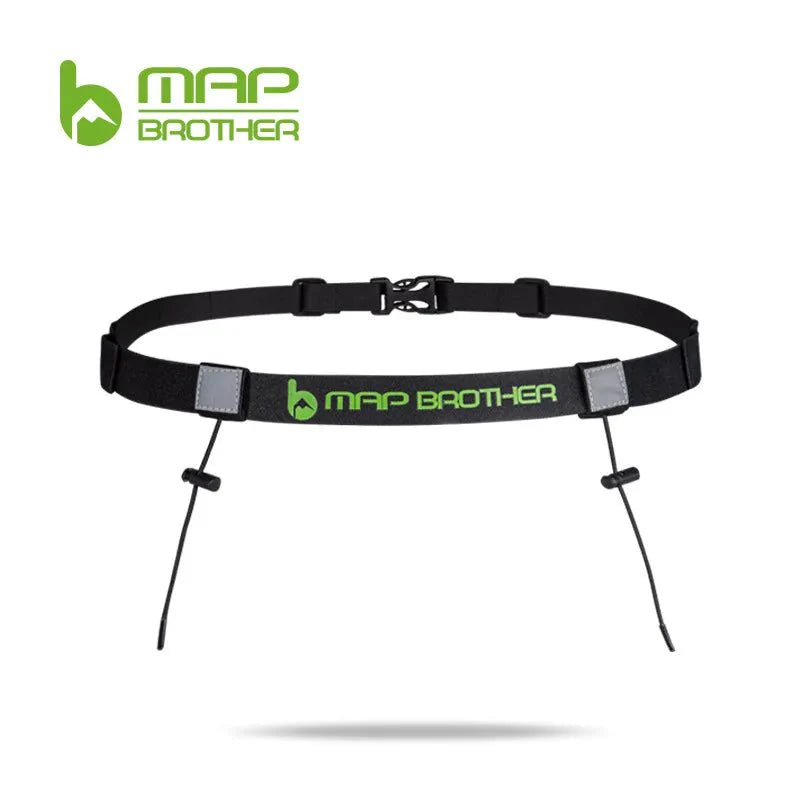 Race Number Belt – Marathon and Triathlon Running Belt with Gel Holder