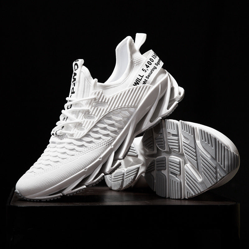 Men's autumn blade shoes large size flying mesh student sports casual running shoes