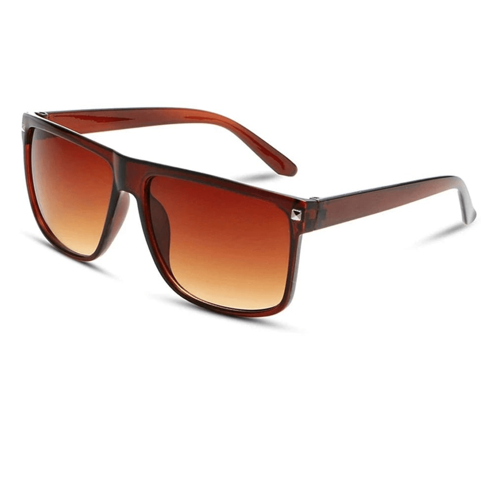 Men’s Classic Square Mirror Sunglasses – Vintage UV protection Fashion Eyewear