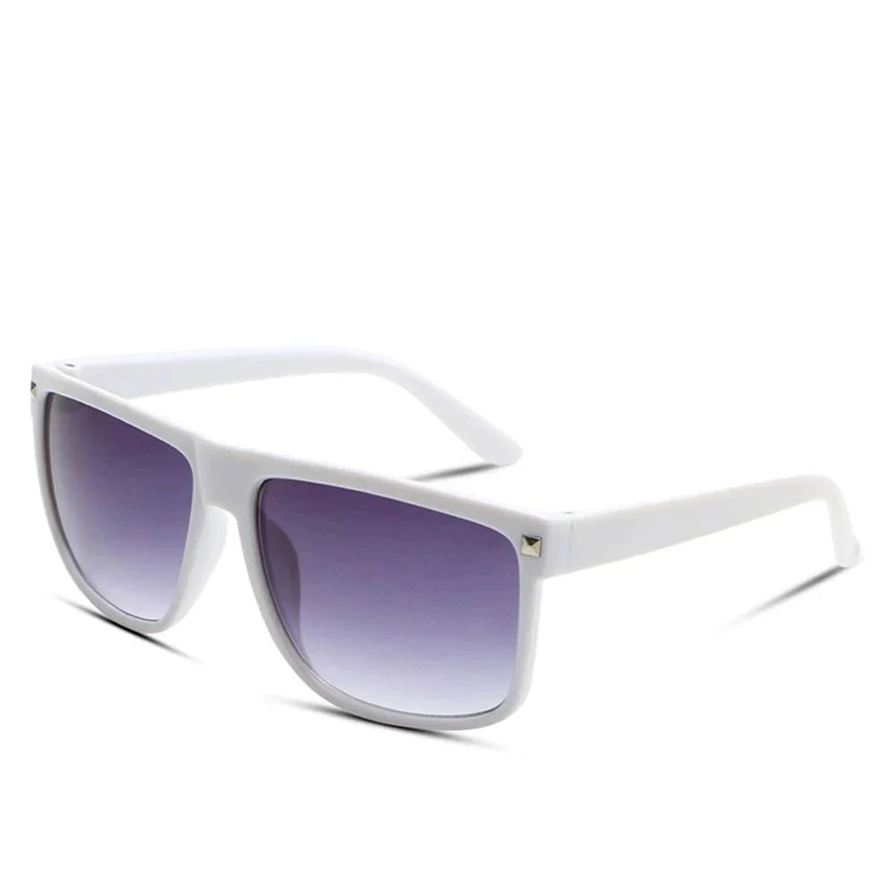 Men’s Classic Square Sunglasses – Vintage Style with Mirror UV protection Lenses