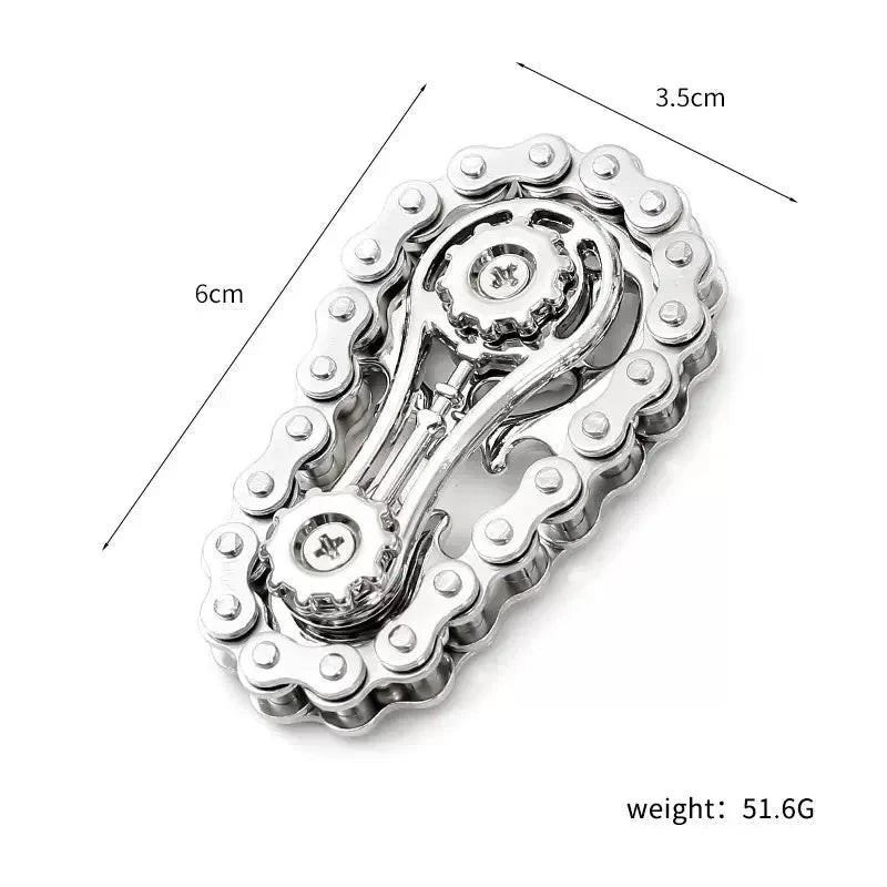 Metal Fidget Spinner Stainless Steel Stress Relief Desk Toy