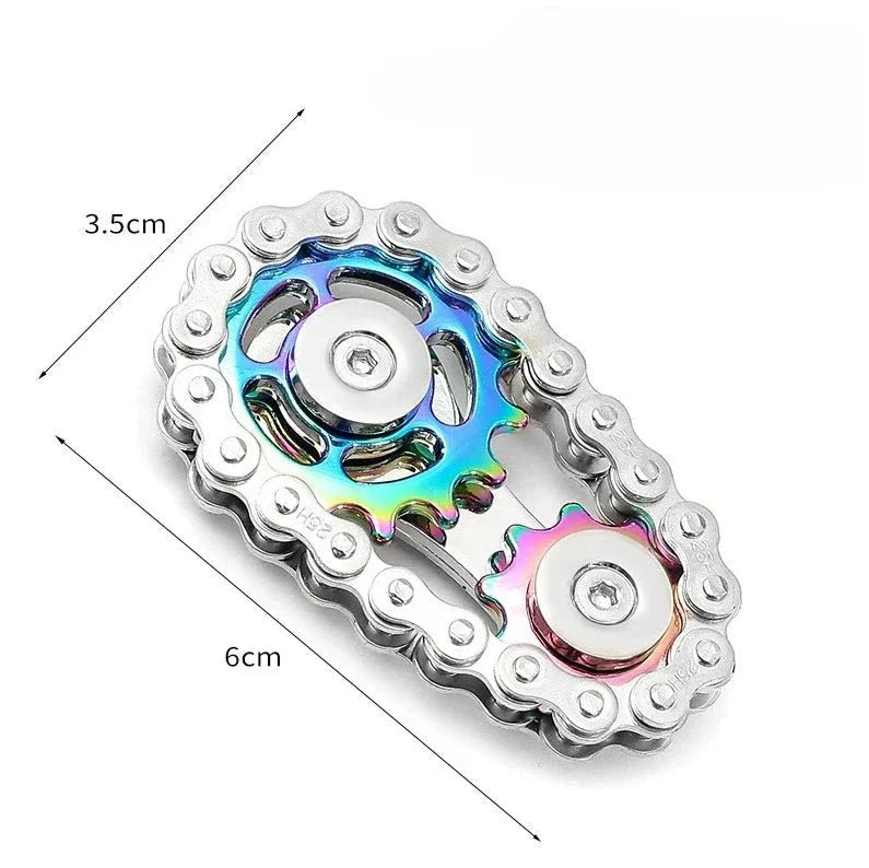 Metal Fidget Spinner Stainless Steel Stress Relief Desk Toy