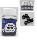 MICRO-RING 4.5MM BLACK 1000PCS/JAR