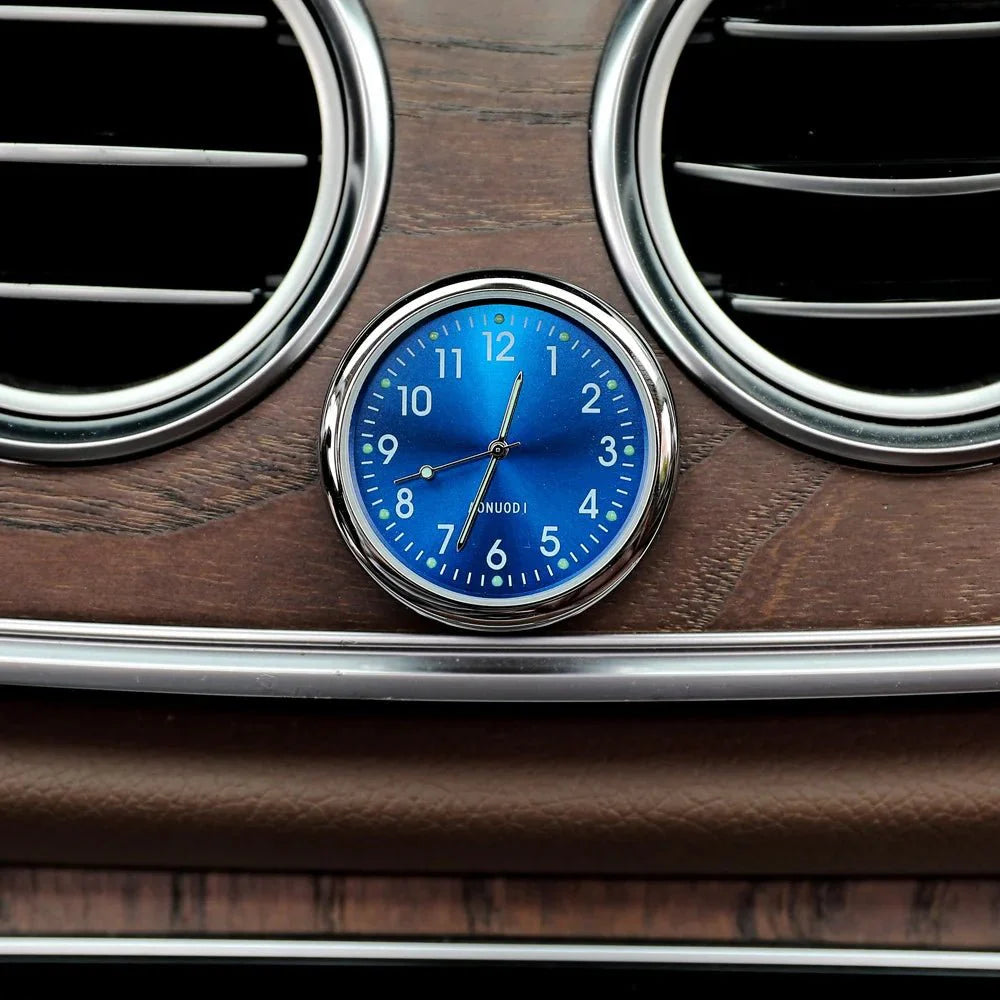 Mini Car Clock | Luminous Quartz Stick-On Dashboard Watch with Sapphire Glass