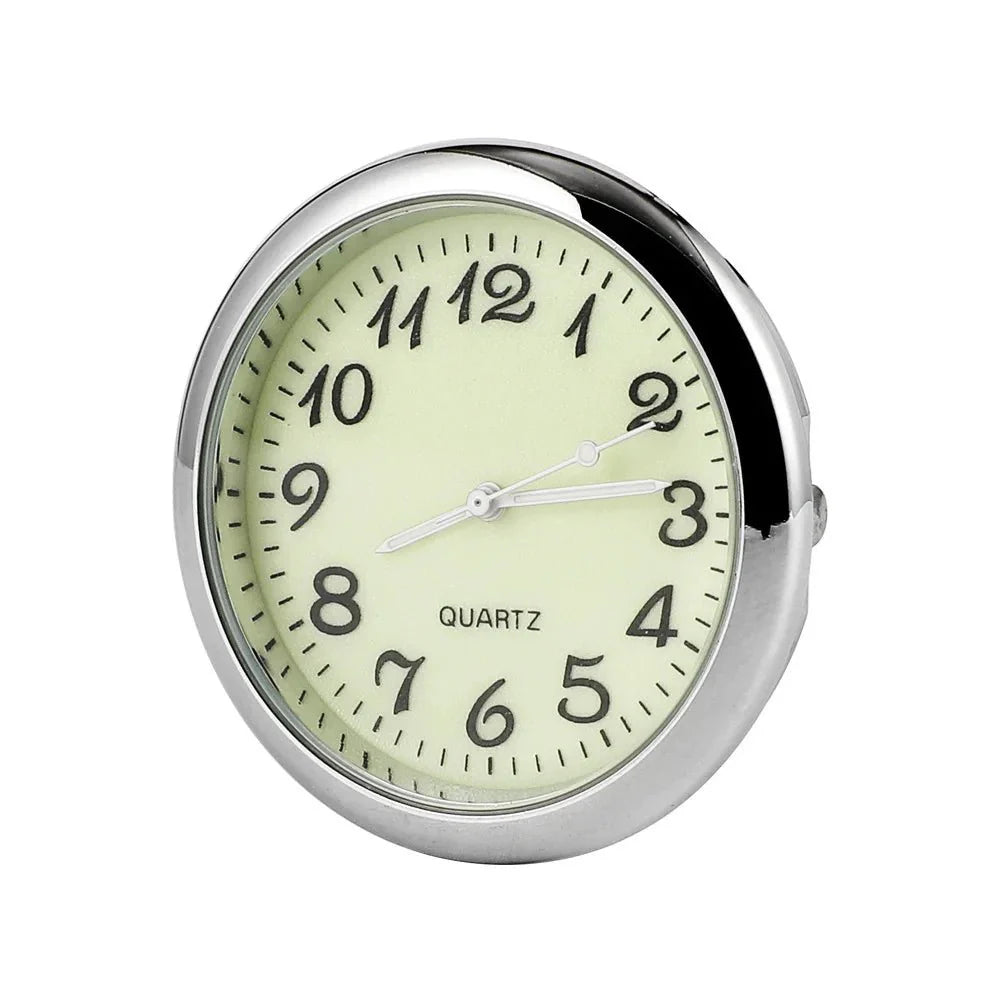 Mini Car Clock | Luminous Quartz Stick-On Dashboard Watch with Sapphire Glass